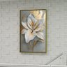 1 quadro flor ouro