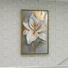 2 quadro flor ouro