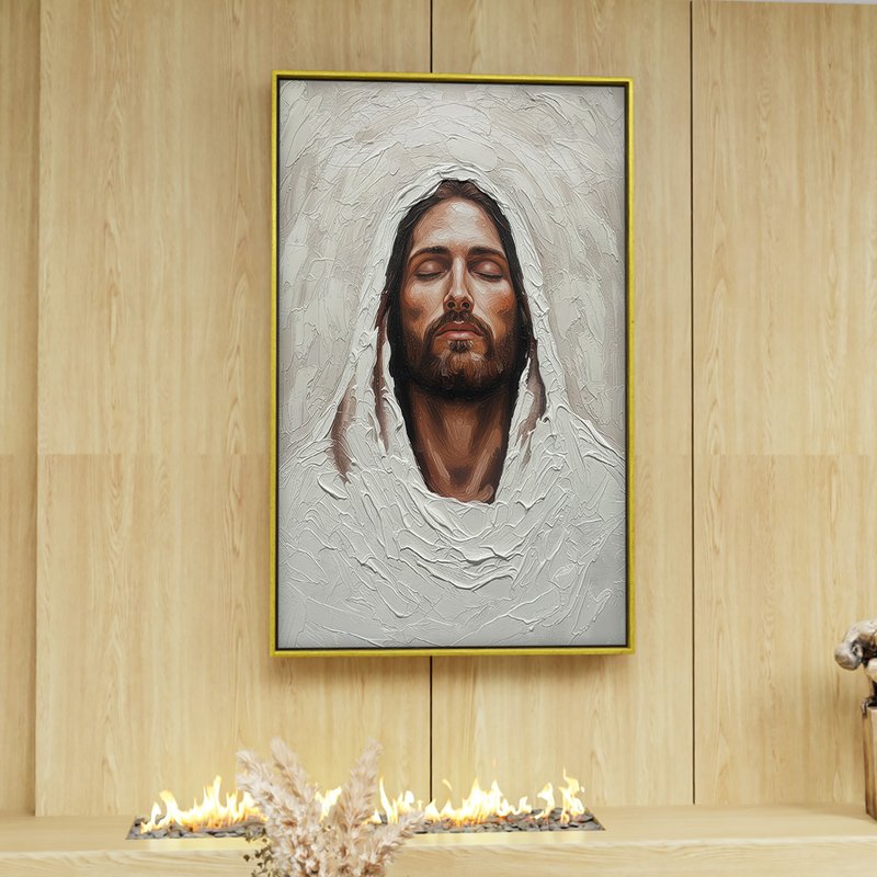 1 quadro jesus espatulado