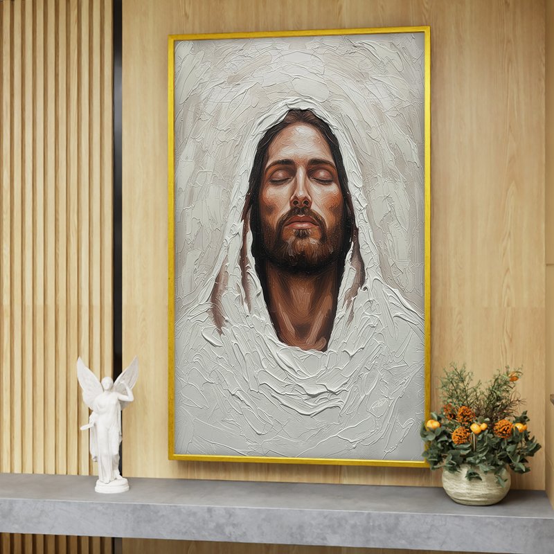 1 quadro jesus espatulado