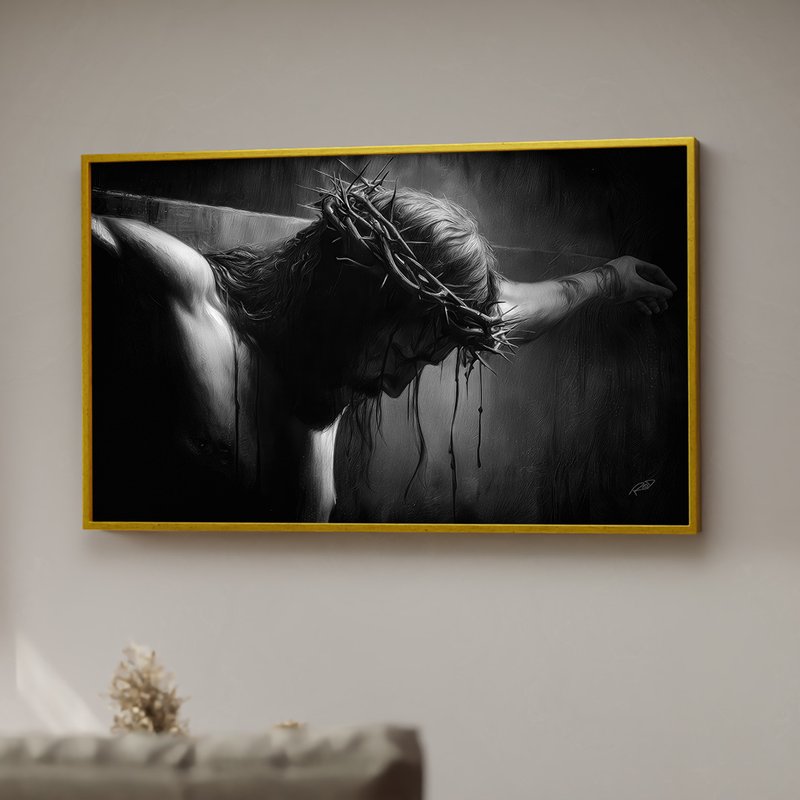 1 quadro jesus na cruz