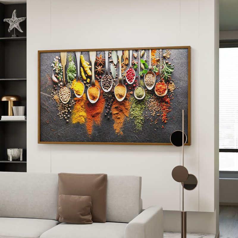 4 quadro temperos colheres