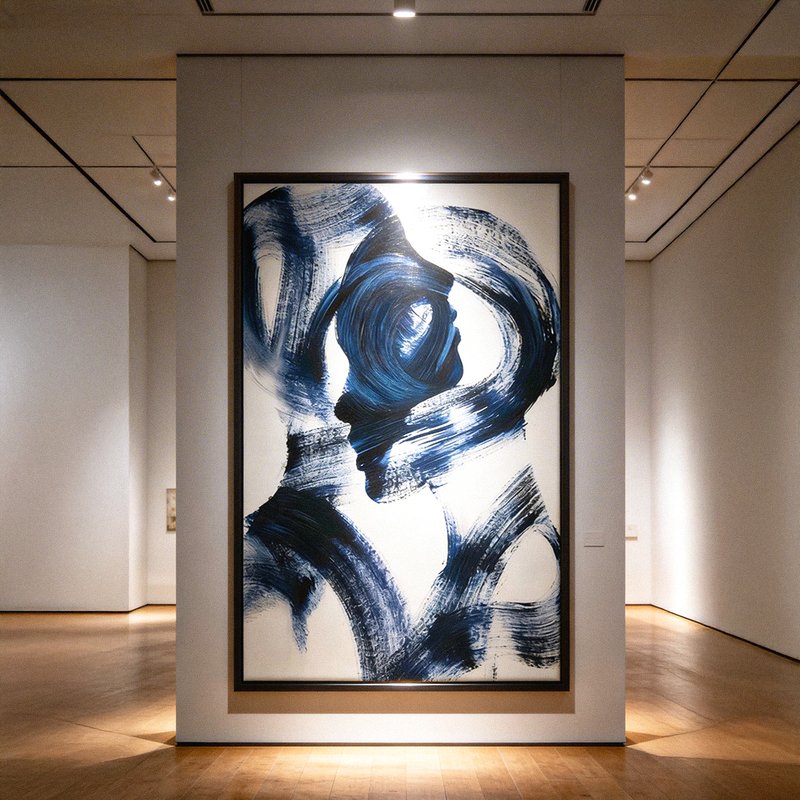 quadro decorativo abstrato pintura casal