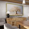 3 quadro decorativo arvore premium gold